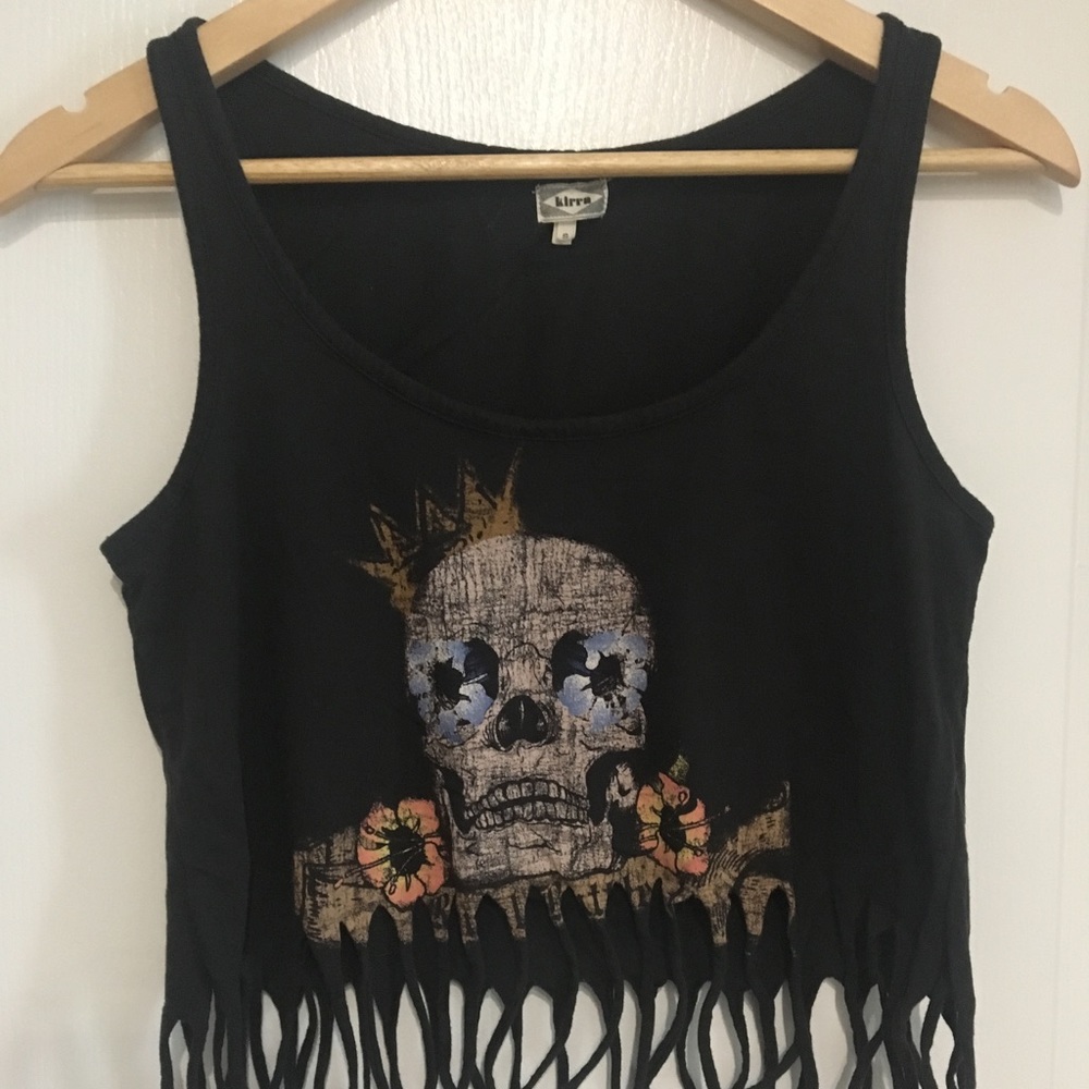 PACSUN skull top XS